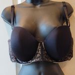 Torrid Curve Women's 42D Black Pink Soft Lined Underwire Lace Bra Photo 0