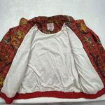Vintage Sports Accent Windbreaker Womens P/L Red Plaid Equestrian Full Zip Y2k Size undefined Photo 7