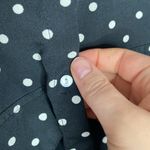Kut From The Kloth  black polka dot satin button down shirt size S Photo 45