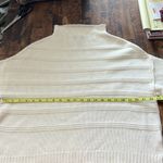 Jessica Simpson Ivory Chunky Knit Funnel Neck Bell Sleeve Sweater Size Large Photo 14