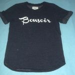 Sol Angeles  Anthropology striped with cuffed short sleeves navy white NEW size S Photo 0