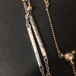 Lucky Brand Luck brand triple strand gold and bronze toned layering chain necklace Photo 7