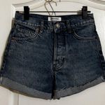Reformation Charlie Cuffed High Rise Denim Jean Shorts Size 24 Photo 0
