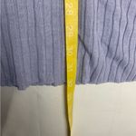 Eileen Fisher womens XL Light Purple Knit Top organic linen cotton split top Photo 7