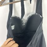 Collections by Catalina Tankini Swimsuit Halter Top Womens Medium Ikat Boho Black Photo 3