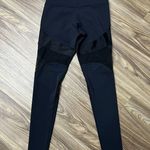 Onzie  Sz S M Leggings Navy Black Mesh Cut Out Yoga Women’s Mid Rise Full Length Photo 1