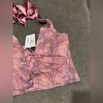 Nasty Gal Blush Sequin Lace-Up Halter Photo 7