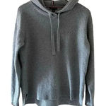 Tommy Hilfiger Knit Hoodie Cotton Elastane Long Sleeves Cozy Sweater SZ M #2249 Photo 0