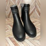 London Fog  Black Rain Boots Snow Ankle Boots Size 9 Photo 3