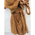 Free People Fauna Wrap Romper Women Small Brown Linen Blend Western Granolagirl Photo 7