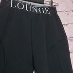 Lounge  BRANDED WAIST AND ANKLE THICK KNIT BLACK JOGGER SWEATPANTS SMALL Photo 3