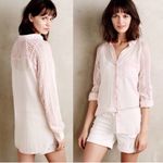Anthropologie  Holding Horses Pink Button Blouse Photo 1