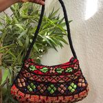 Stunning Vibrant Mini Beaded Shoulder Colorful Hand Bag Purse Vintage Y2K Glam #Western #Boho #Festival #cottagecore Multiple Photo 0