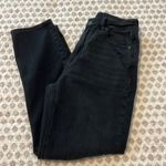 American Eagle  Ripped Mom High Rise Straight Jeans Black Size 4 Photo 8