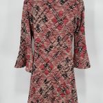 Maeve Anthropologie Erina Swing Dress Womens S Mini Knit Bell Flare Sleeves Photo 3