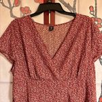 SheIn Really Cute Red Dress with White Floral Designs NWOT! Photo 3