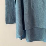 Eileen Fisher Blue Turtleneck Sweater Oversized Wool Blend Women's size Small Photo 3