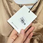 Hello Molly  Gold Faux Wrap Slip Dress Midi Formal Womens 4 Bridesmaid Draped Photo 2