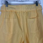 Tribal Jeans NWT Linen Blend Belted Shorts in Soft Yellow Size Petite Small PS Photo 7