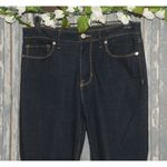 DKNY  Ladies Size 10 30"X28" Denim Blue Jeans Dark Wash Straight Leg Short Ankle Photo 1