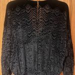 Twelfth Street by Cynthia Vincent‎ Geometric Black Silk Velvet Romper Size Large Photo 6