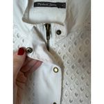 Michael Stars  Dress Women‎ Medium White Eyelet Sleeveless Shirt Dress Vest NWT Photo 5