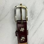 Vintage Womens Brown Leather Rope Stretch Belt Medium (M) ✨ Photo 8