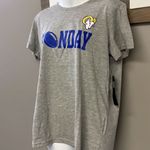 NFL LA Rams Sunday Football Women’s Short Sleeve Heather Gray T-Shirt- Large Photo 1