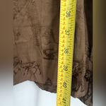 ZARA  brown safari animal novelty midi dress button M Photo 7