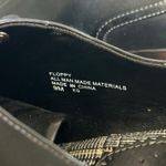 Mudd Y2K Shoes Witchy Oxford Pumps Lace Up Chunky Heels 9 Black Floppy Leather Photo 5