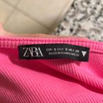 ZARA Pink Puff Sleeve  Women's Top Photo 2