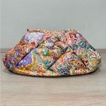 Source Unknown Vintage 1980s Quilted Painted Leather Paint‎ Splash Purse Handbag Multicolor Photo 9