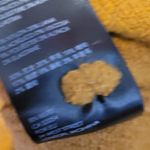 Anthropologie BY  JOY FRINGED V NECK SWEATER MUSTARD YELLOW WOOL ALPACA L Photo 11