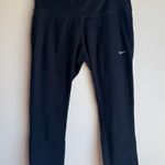 Nike Dri-FIT Black Running Leggings Cropped size medium Photo 0