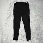 J Brand Jeans Womens 0 24 Black Skinny Leg Zippers Rocker Edgy Grunge Streetwear Photo 2