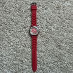 Geneva Platinum women’s vintage red/silver crystal adjustable bracelet‎ watch Red Photo 2