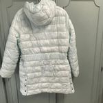 Swiss Tech Ice Blue Size Large 12 14 Long Puffer Jacket Coat Full Zip Hooded Photo 1