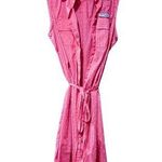 Columbia  PFG  Super Bonehead Sleeveless Button Down Pink Polka-dots Sz L Photo 0