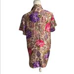 VTG California Dynasty Floral Sleep Shirt Pink Photo 3