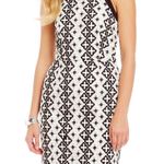 Katherine Kelly Black White Floral Crochet Embroidered Dress Photo 0