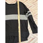 Fitz + Eddi Fitz Eddi Womens Gray Striped Long Sleeve Sweater Top Medium Shirt Blouse Tunic Photo 8