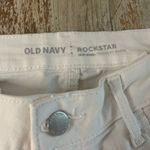 Old Navy Rockstar White Skinny Jeans Mid Rise Size 4 Women’s Photo 7