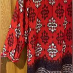 Maeve  Anthropologie Woodland Walk‎ Aztec Print  Button Down Blouse Tunic Size 0 Photo 12