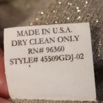 Vtg Y2K Chaiken Linen Sparkle Racer Tank Top Metallic Glam Indie Sleaze Size P Tan Photo 6