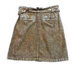 Anthropologie pilcro Women’s Size 12 linen blend Mini paper Skirt tie waist Photo 11
