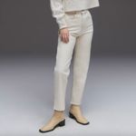 Everlane The Original Cheeky Jean Organic Cotton Raw Hem Ecru Size 27 Photo 14