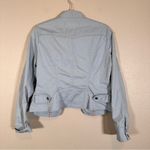 CAbi Blue Cropped Full Zip Lightweight Jacket Womens M Casual Coat Photo 1