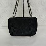 Tory Burch Black Robinson Perforated Diamond Chain Shoulder bag Photo 2
