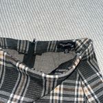 Originality Grey Plaid A Line Pull On Preppy Mini Skirt Sz Xs Pockets Gray Photo 2