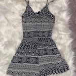 H&M Black And White Patterned Romper Photo 0